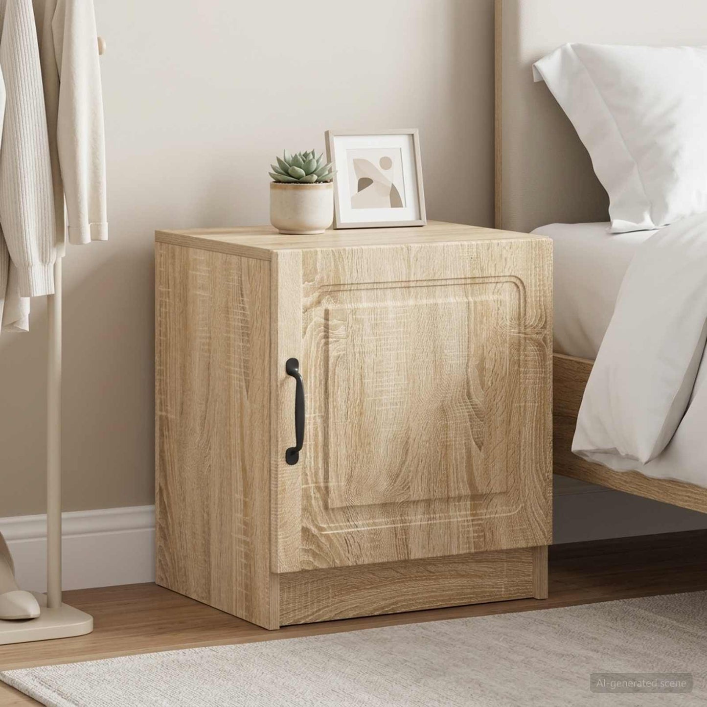 Noční Skříňka 2 Pcs Dub Sonoma 43 X 34,5 X 47 Cm
