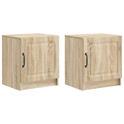 Noční Skříňka 2 Pcs Dub Sonoma 43 X 34,5 X 47 Cm