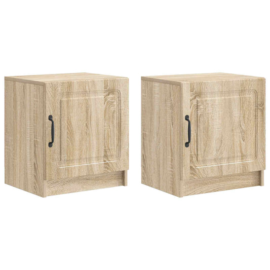 Noční Skříňka 2 Pcs Dub Sonoma 43 X 34,5 X 47 Cm