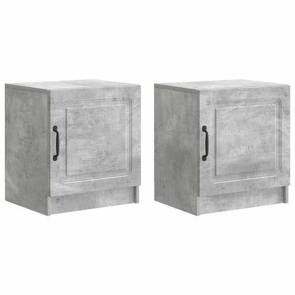 Noční Skříňka 2 Pcs Betonově Šedá 43 X 34,5 X 47 Cm