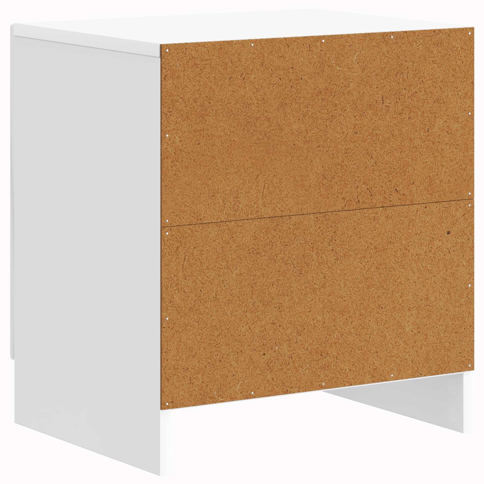 Noční Skříňka 2 Pcs Bílá S Vysokým Leskem 43 X 34,5 X 47 Cm