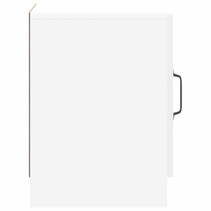 Noční Skříňka 2 Pcs Bílá S Vysokým Leskem 43 X 34,5 X 47 Cm