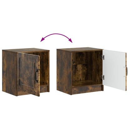 Noční Skříňka 2 Pcs Kouřový Dub 43 X 34,5 X 47 Cm