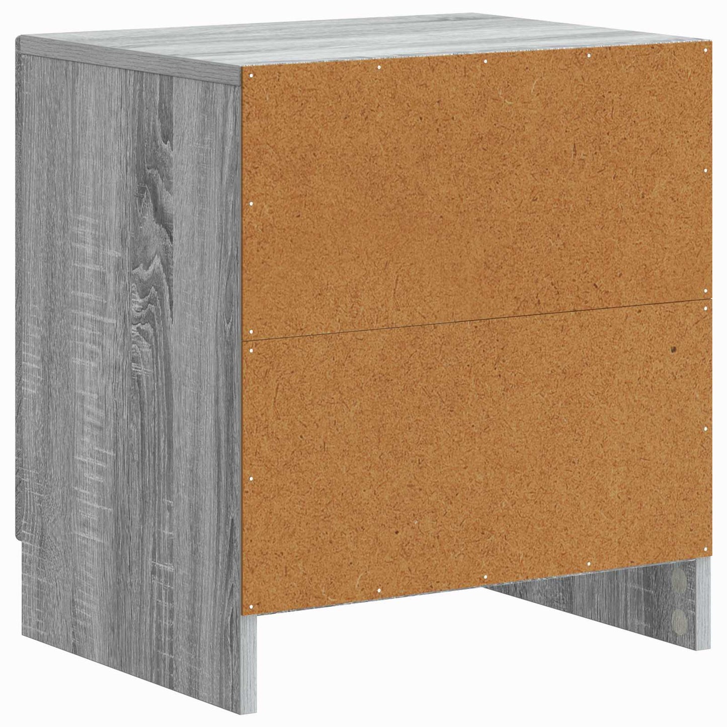 Noční Skříňka Šedá Sonoma 43 X 34,5 X 47 Cm Kompozitní Dřevo