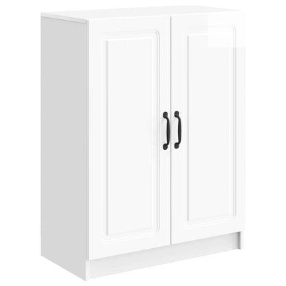 Servírovací Skříň Bílá S Vysokým Leskem 66 X 34,5 X 87 Cm