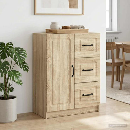 Servírovací Skříň Dub Sonoma 66 X 34,5 X 87 Cm Kompozitní Dřevo