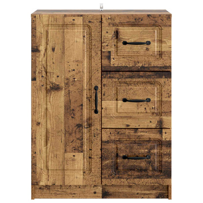 Servírovací Skříň Se Zásuvkou Staré Dřevo 66 X 34,5 X 87 Cm