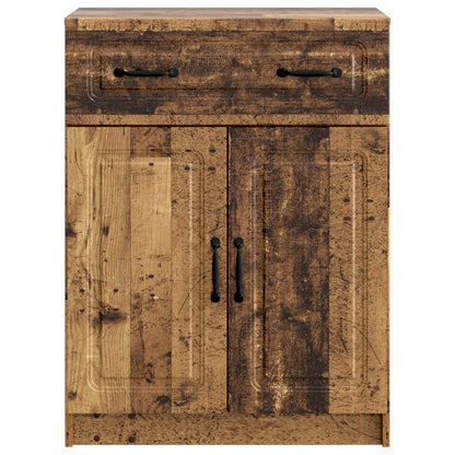 Servírovací Skříň Se Zásuvkou Staré Dřevo 66 X 34,5 X 87 Cm