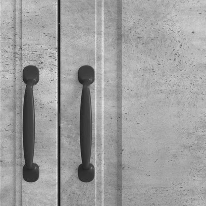 Servírovací Skříň Betonově Šedá 89 X 34,5 X 77 Cm