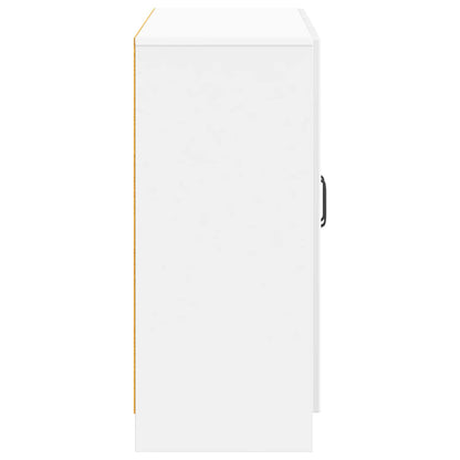 Servírovací Skříň Bílá S Vysokým Leskem 89 X 34,5 X 77 Cm