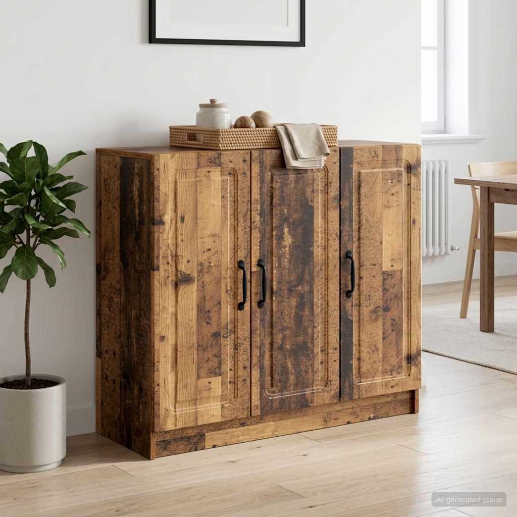 Servírovací Skříň Staré Dřevo 89 X 34,5 X 77 Cm