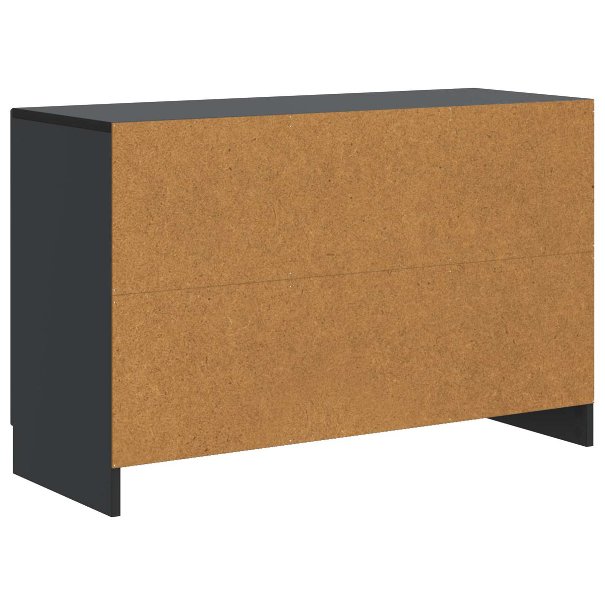 Servírovací Skříň Černá 89 X 34,5 X 57 Cm Kompozitní Dřevo