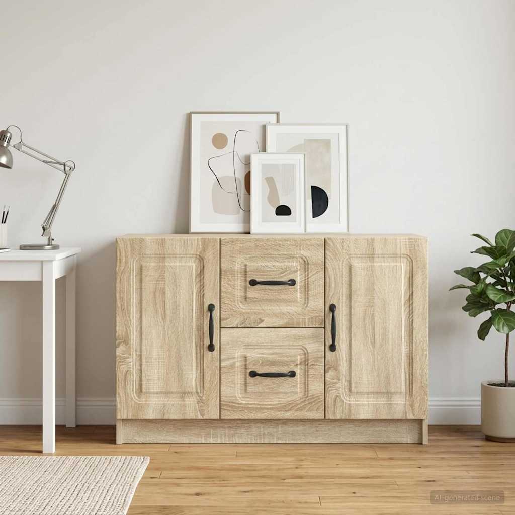 Servírovací Skříň Dub Sonoma 89 X 34,5 X 57 Cm Kompozitní Dřevo