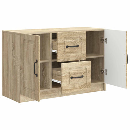 Servírovací Skříň Dub Sonoma 89 X 34,5 X 57 Cm Kompozitní Dřevo