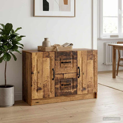 Servírovací Skříň Se Zásuvkou Staré Dřevo 89 X 34,5 X 57 Cm