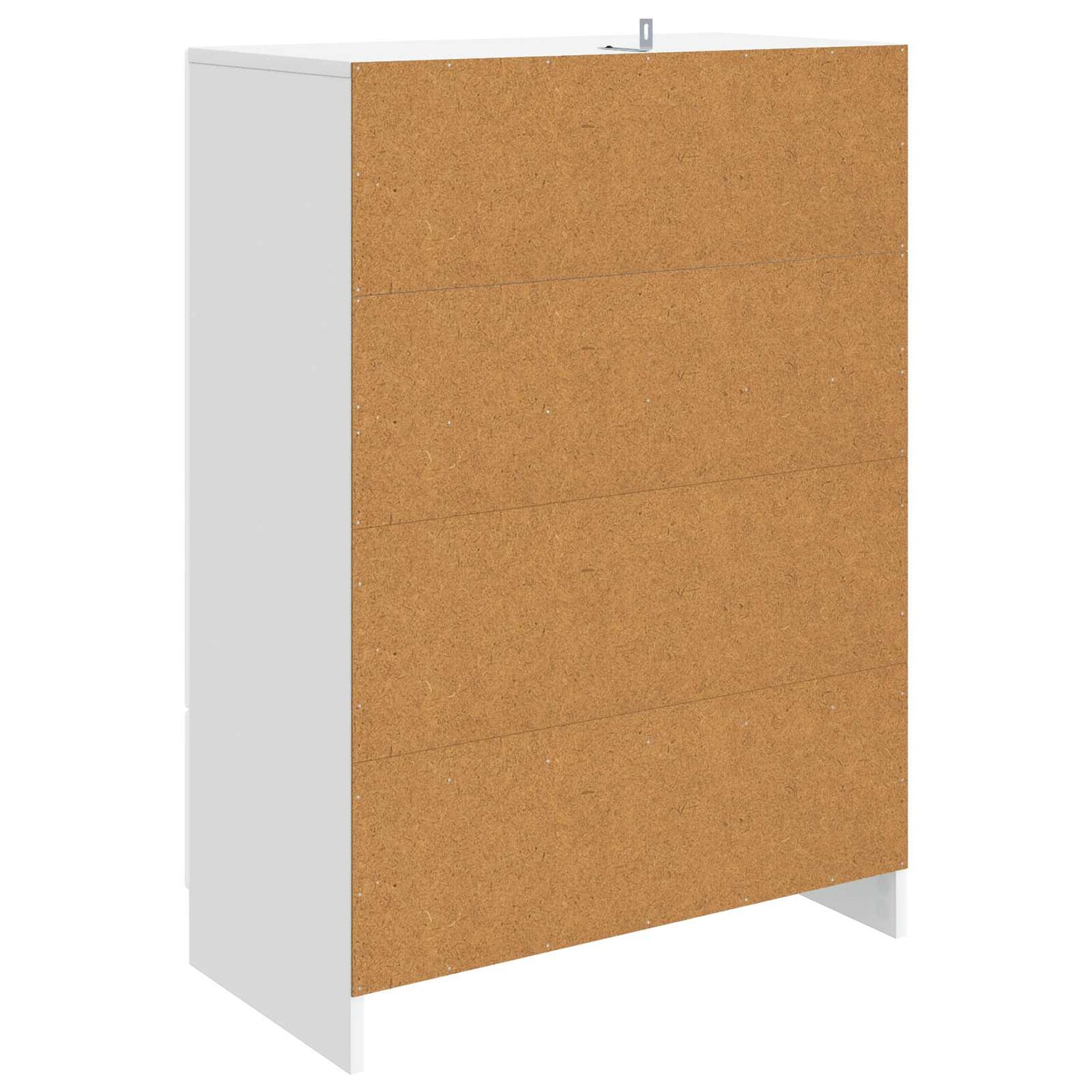 Servírovací Skříň Bílá 66 X 34,5 X 92 Cm Kompozitní Dřevo