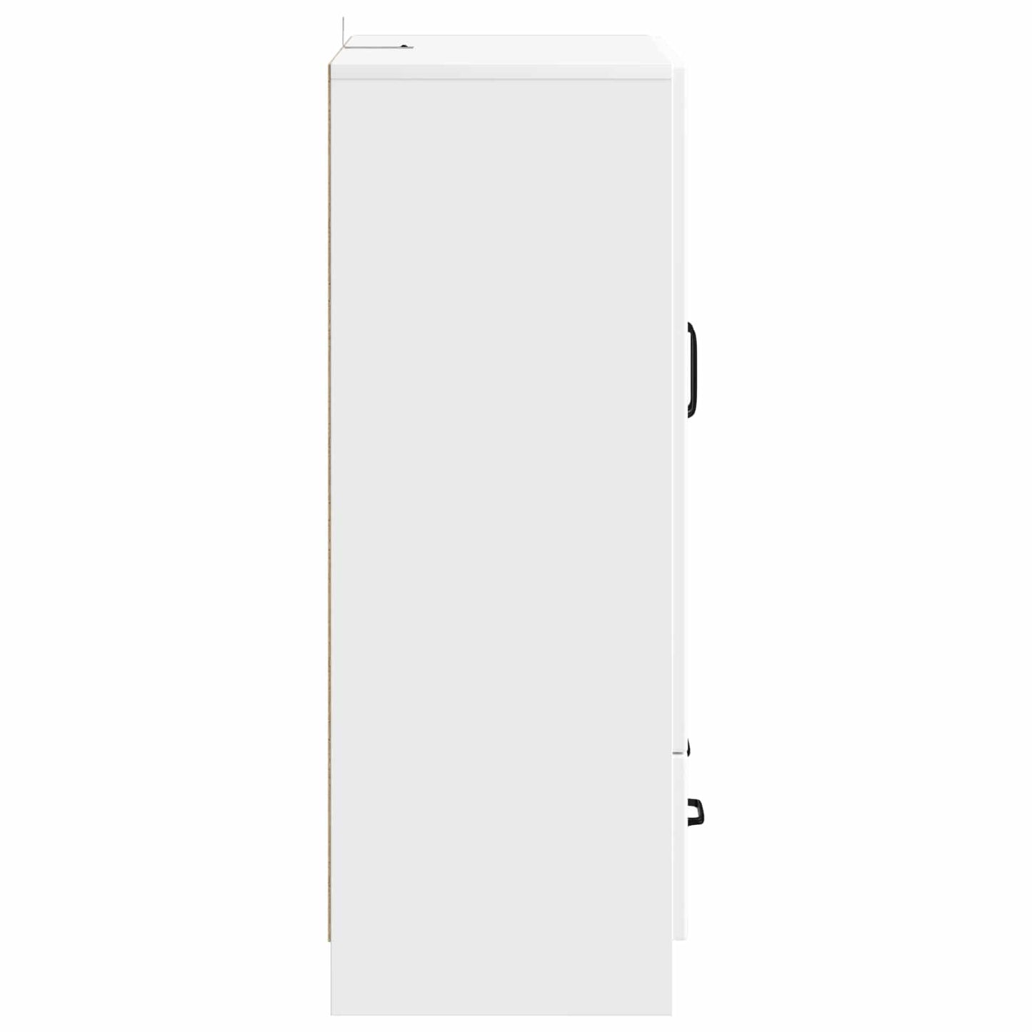 Servírovací Skříň Bílá 66 X 34,5 X 92 Cm Kompozitní Dřevo