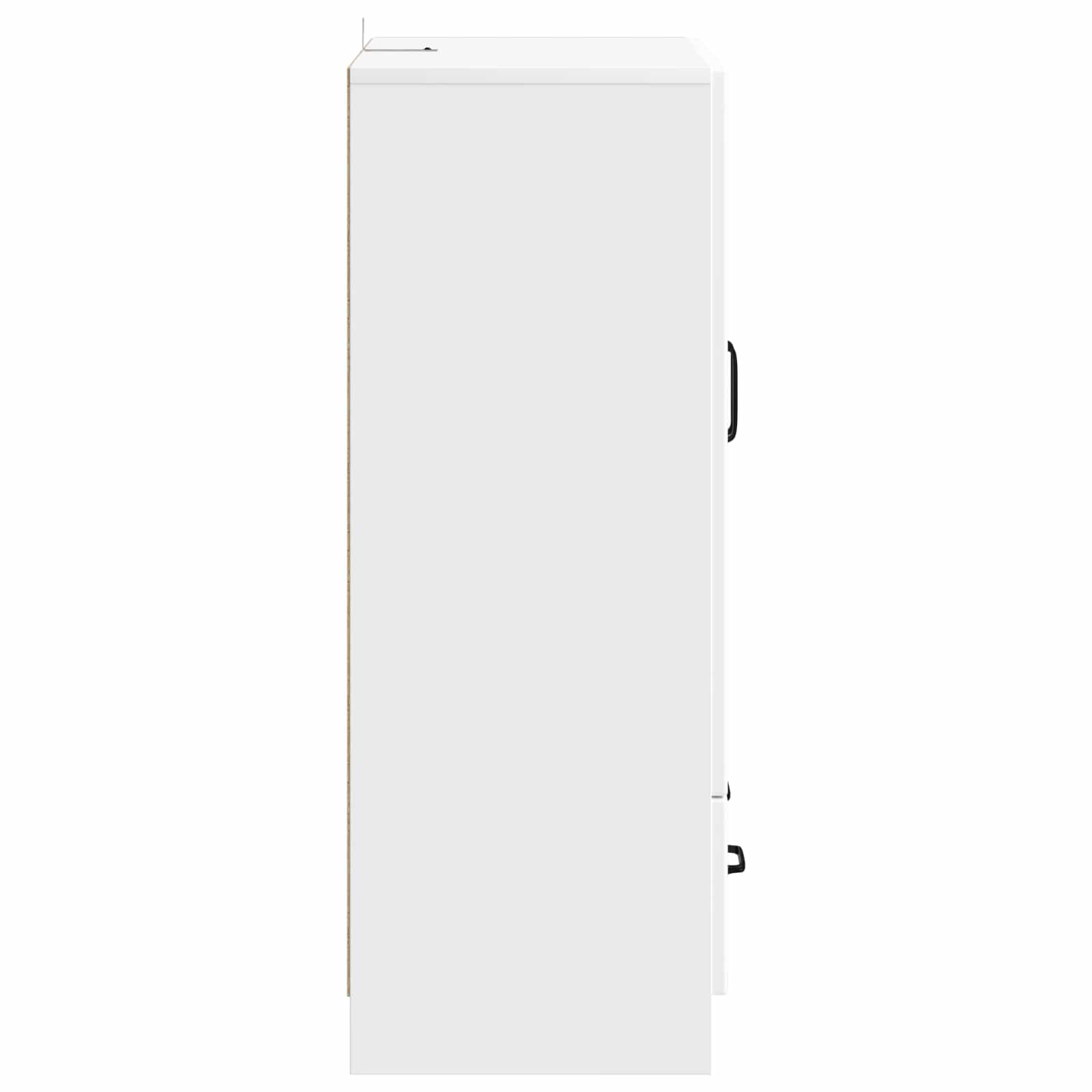 Servírovací Skříň Bílá 66 X 34,5 X 92 Cm Kompozitní Dřevo