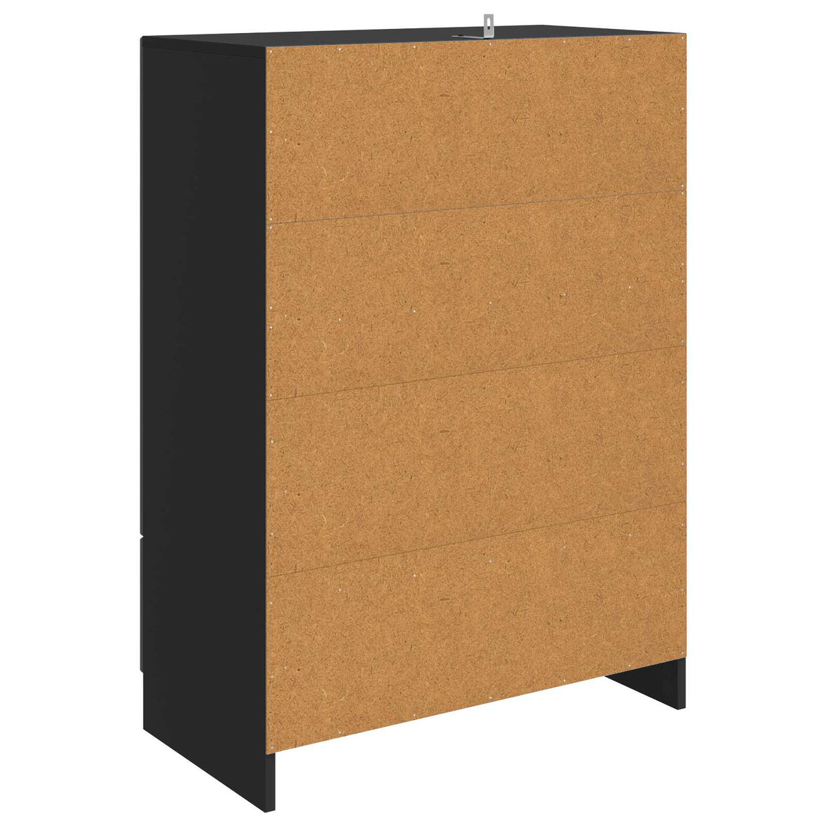 Servírovací Skříň Černá 66 X 34,5 X 92 Cm Kompozitní Dřevo