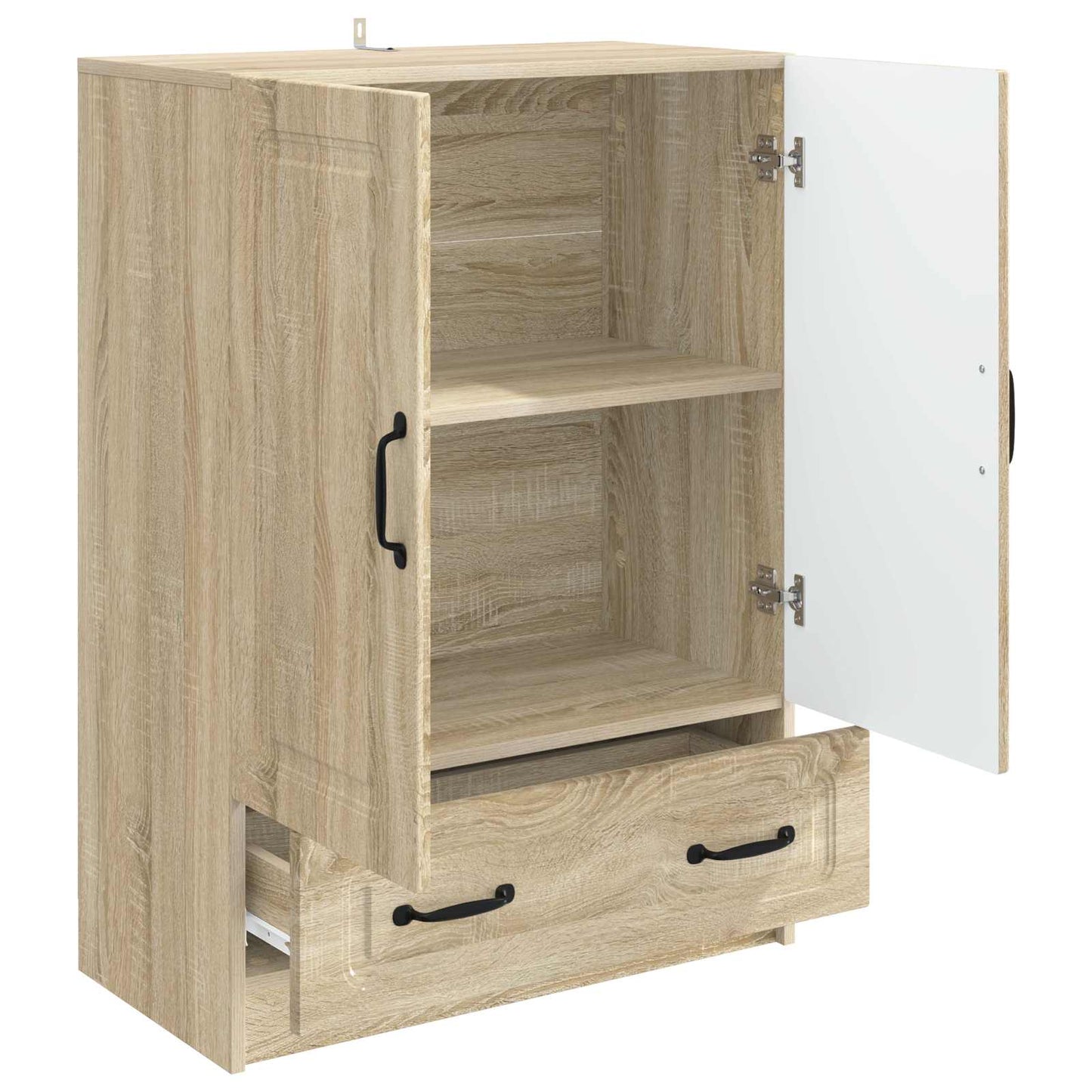 Servírovací Skříň Dub Sonoma 66 X 34,5 X 92 Cm Kompozitní Dřevo
