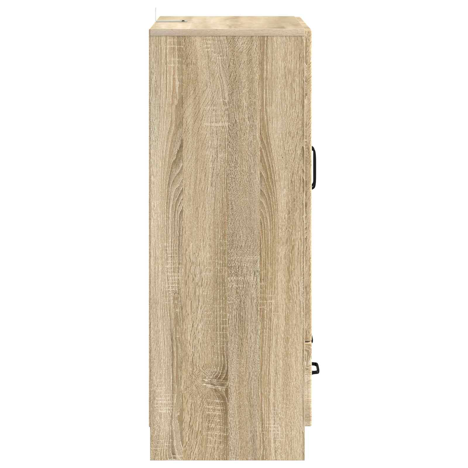 Servírovací Skříň Dub Sonoma 66 X 34,5 X 92 Cm Kompozitní Dřevo