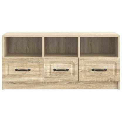 Televizní Skříň Dub Sonoma 102 X 34,5 X 47 Cm Kompozitní Dřevo