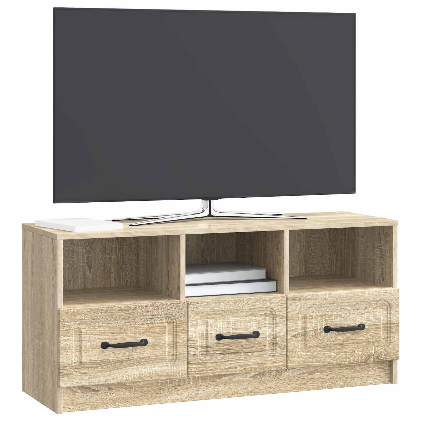 Televizní Skříň Dub Sonoma 102 X 34,5 X 47 Cm Kompozitní Dřevo