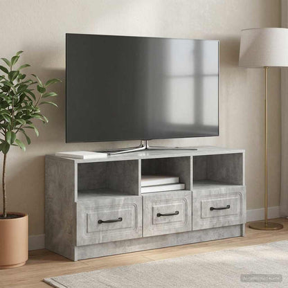 Televizní Skříň Se Zásuvkou Betonově Šedá 102 X 34,5 X 47 Cm