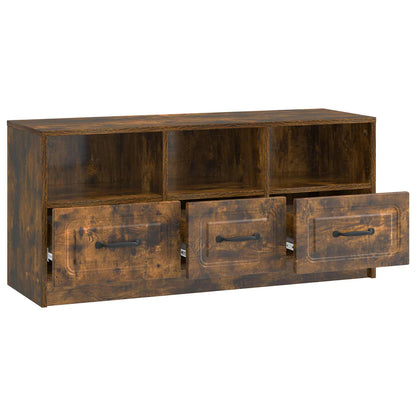 Televizní Skříň Kouřový Dub 102 X 34,5 X 47 Cm Kompozitní Dřevo