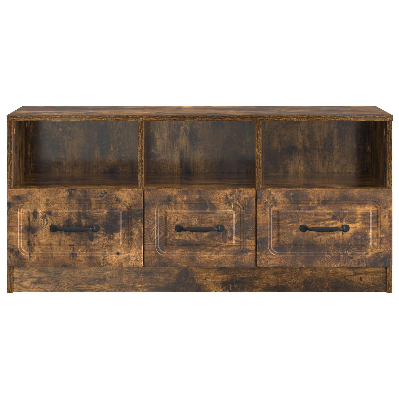 Televizní Skříň Kouřový Dub 102 X 34,5 X 47 Cm Kompozitní Dřevo