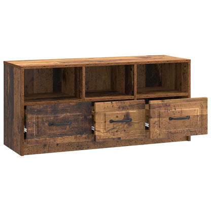 Televizní Skříň Staré Dřevo 102 X 34,5 X 47 Cm Kompozitní Dřevo