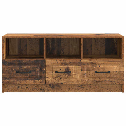 Televizní Skříň Staré Dřevo 102 X 34,5 X 47 Cm Kompozitní Dřevo