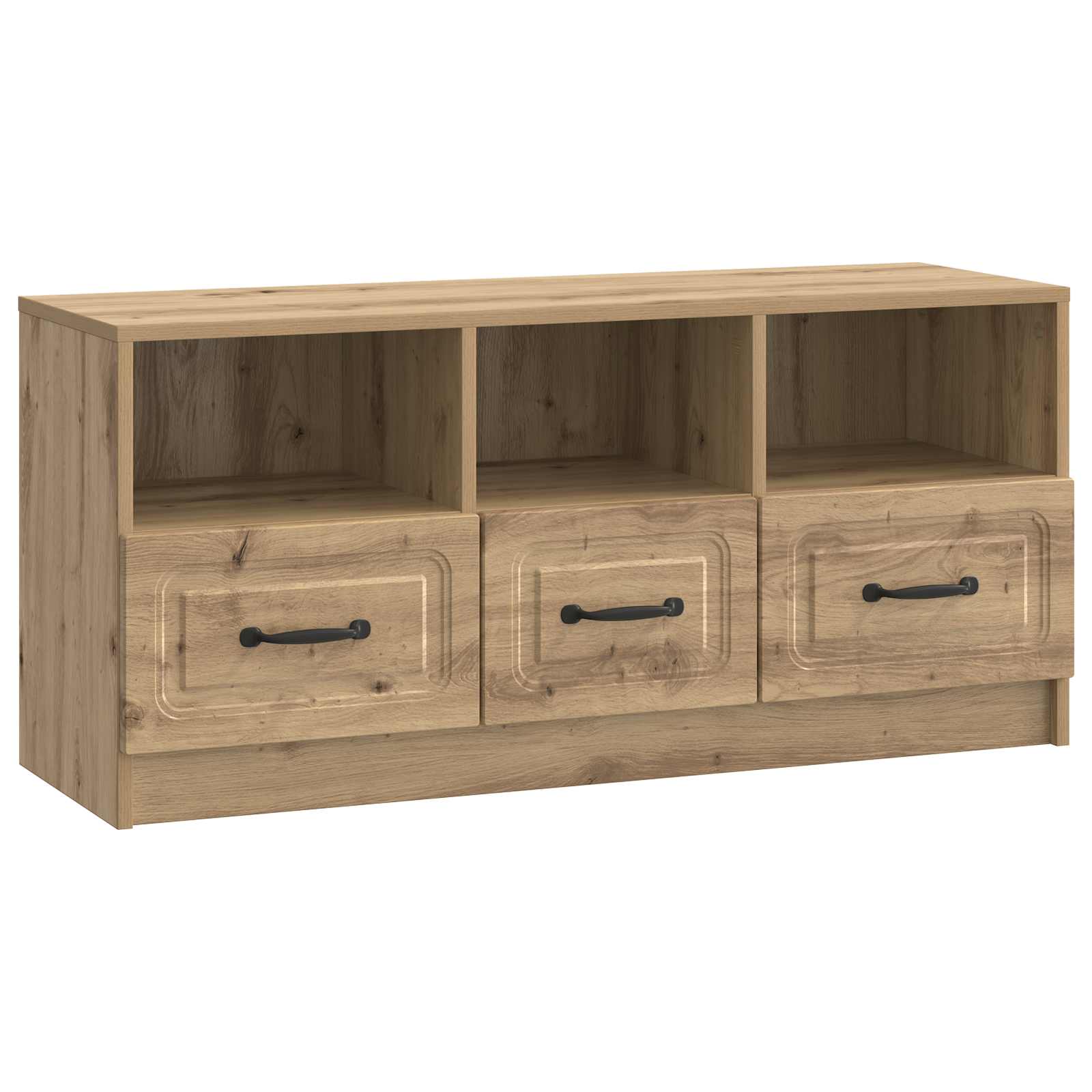 Televizní Skříň 102 X 34,5 X 47 Cm Dub Artisan Kompozitní Dřevo