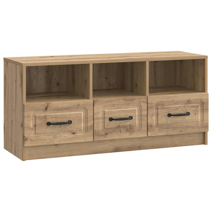 Televizní Skříň 102 X 34,5 X 47 Cm Dub Artisan Kompozitní Dřevo