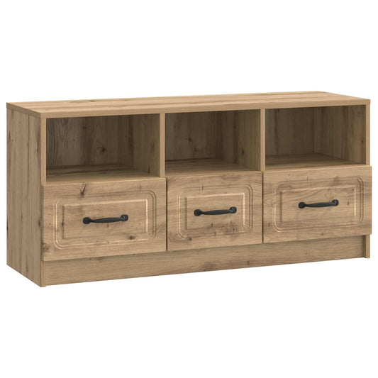 Televizní Skříň 102 X 34,5 X 47 Cm Dub Artisan Kompozitní Dřevo