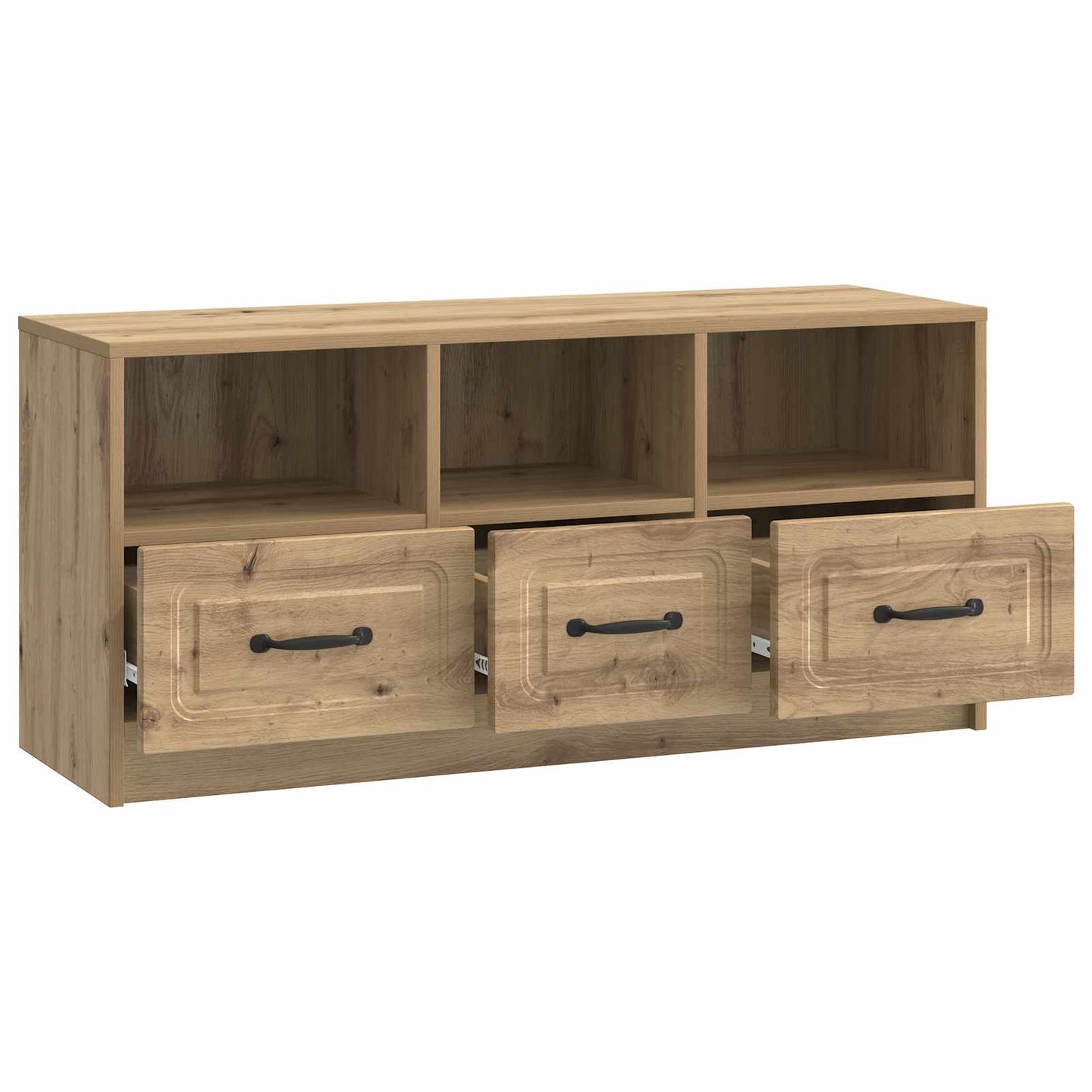 Televizní Skříň 102 X 34,5 X 47 Cm Dub Artisan Kompozitní Dřevo