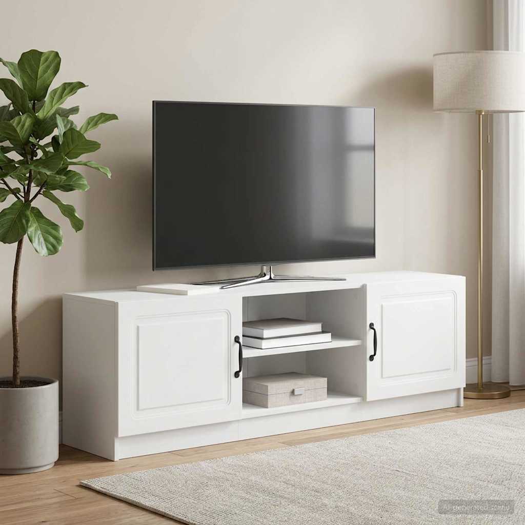Televizní Skříň Bílá 150 X 31 X 47 Cm Kompozitní Dřevo