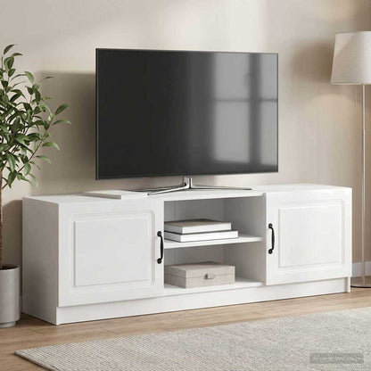 Televizní Skříň Bílá S Vysokým Leskem 150 X 31 X 47 Cm