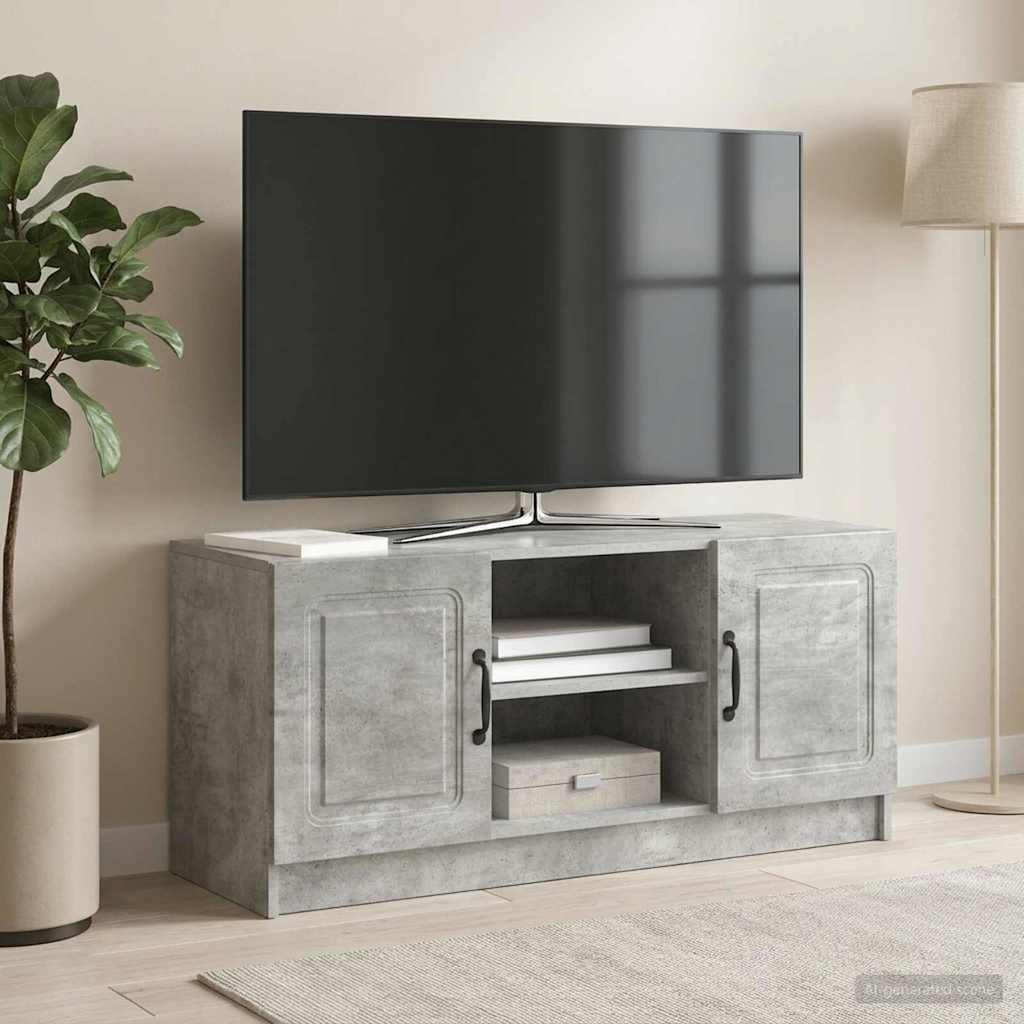 Televizní Skříň Betonově Šedá 102 X 34,5 X 47 Cm