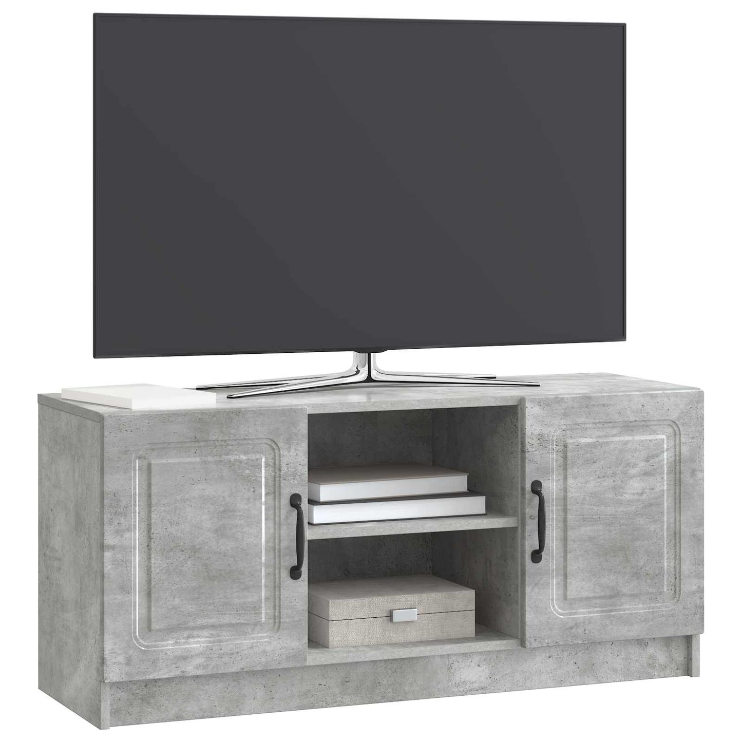 Televizní Skříň Betonově Šedá 102 X 34,5 X 47 Cm