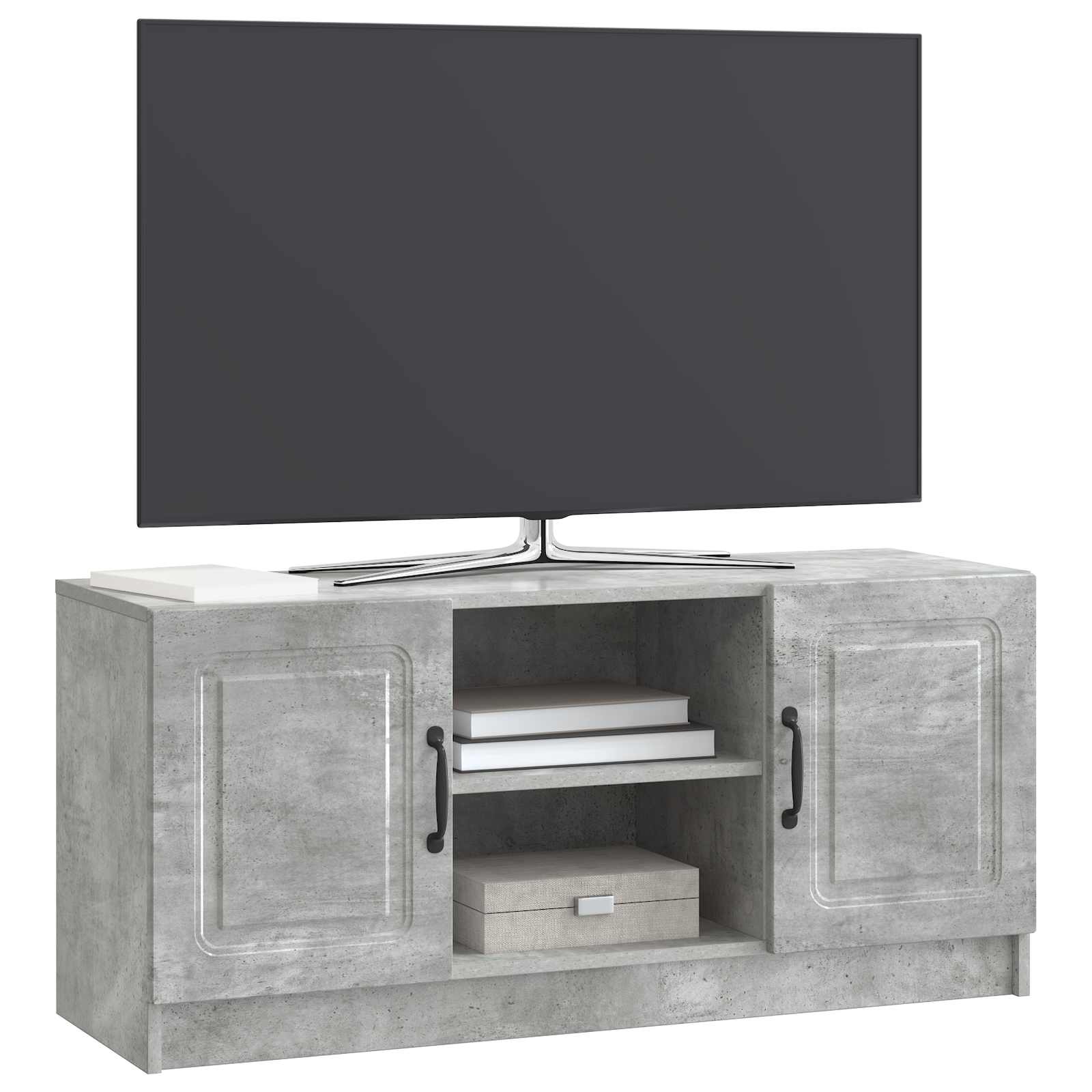 Televizní Skříň Betonově Šedá 102 X 34,5 X 47 Cm