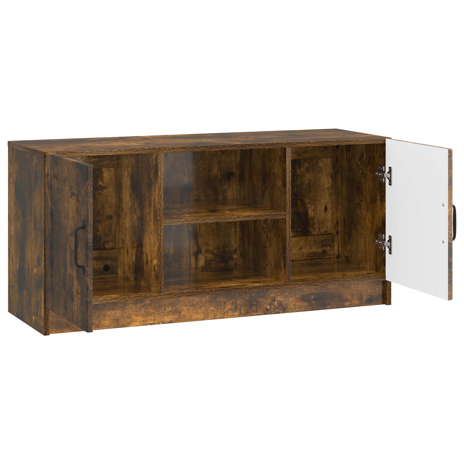 Televizní Skříň Kouřový Dub 102 X 34,5 X 47 Cm Kompozitní Dřevo