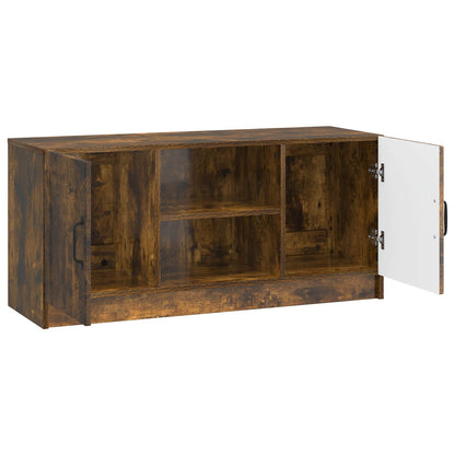 Televizní Skříň Kouřový Dub 102 X 34,5 X 47 Cm Kompozitní Dřevo