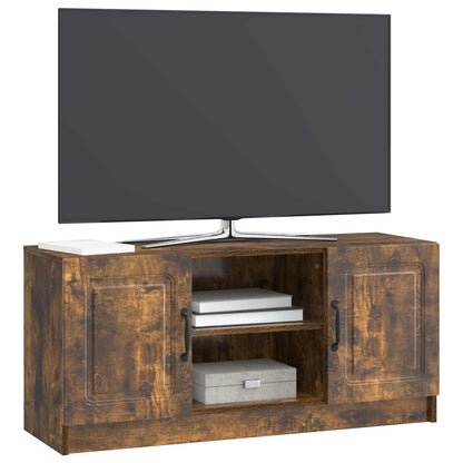 Televizní Skříň Kouřový Dub 102 X 34,5 X 47 Cm Kompozitní Dřevo