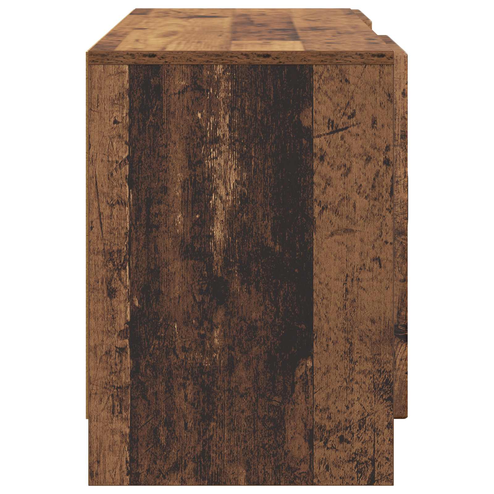 Televizní Skříň Staré Dřevo 102 X 34,5 X 47 Cm Kompozitní Dřevo