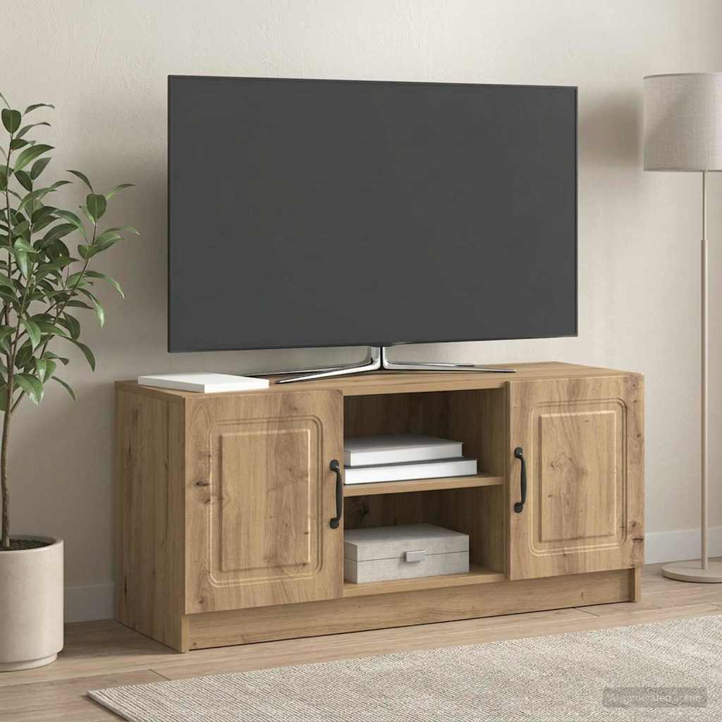 Televizní Skříň 102 X 34,5 X 47 Cm Dub Artisan Kompozitní Dřevo