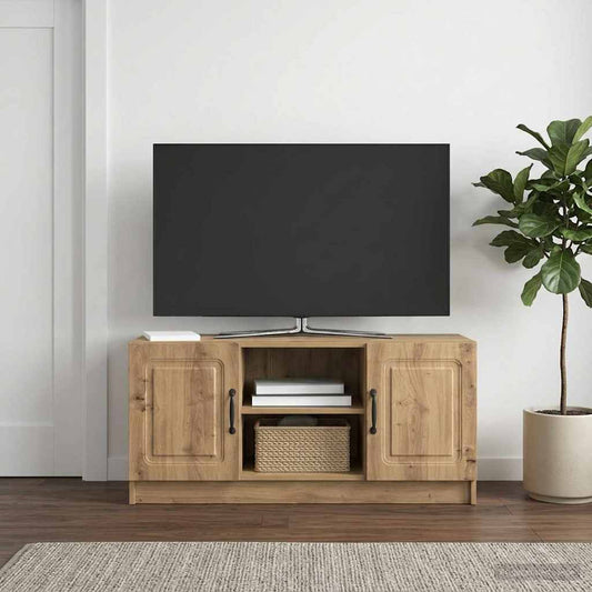 Televizní Skříň 102 X 34,5 X 47 Cm Dub Artisan Kompozitní Dřevo