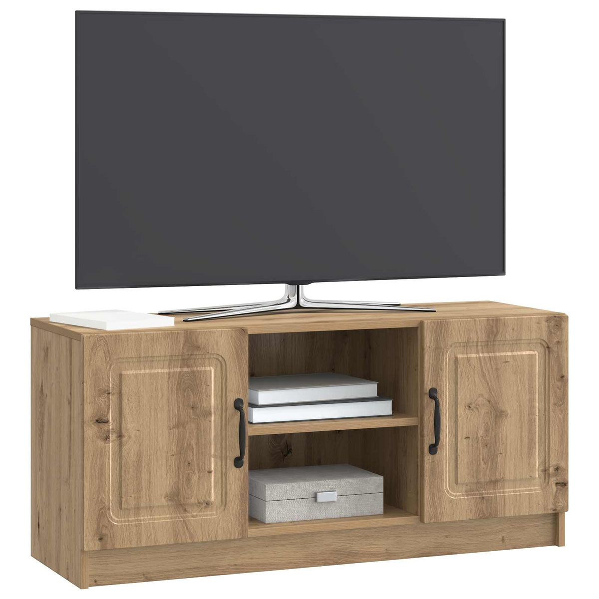 Televizní Skříň 102 X 34,5 X 47 Cm Dub Artisan Kompozitní Dřevo