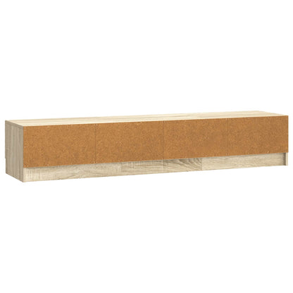 Televizní Skříň Dub Sonoma 147 X 34,5 X 27 Cm Kompozitní Dřevo
