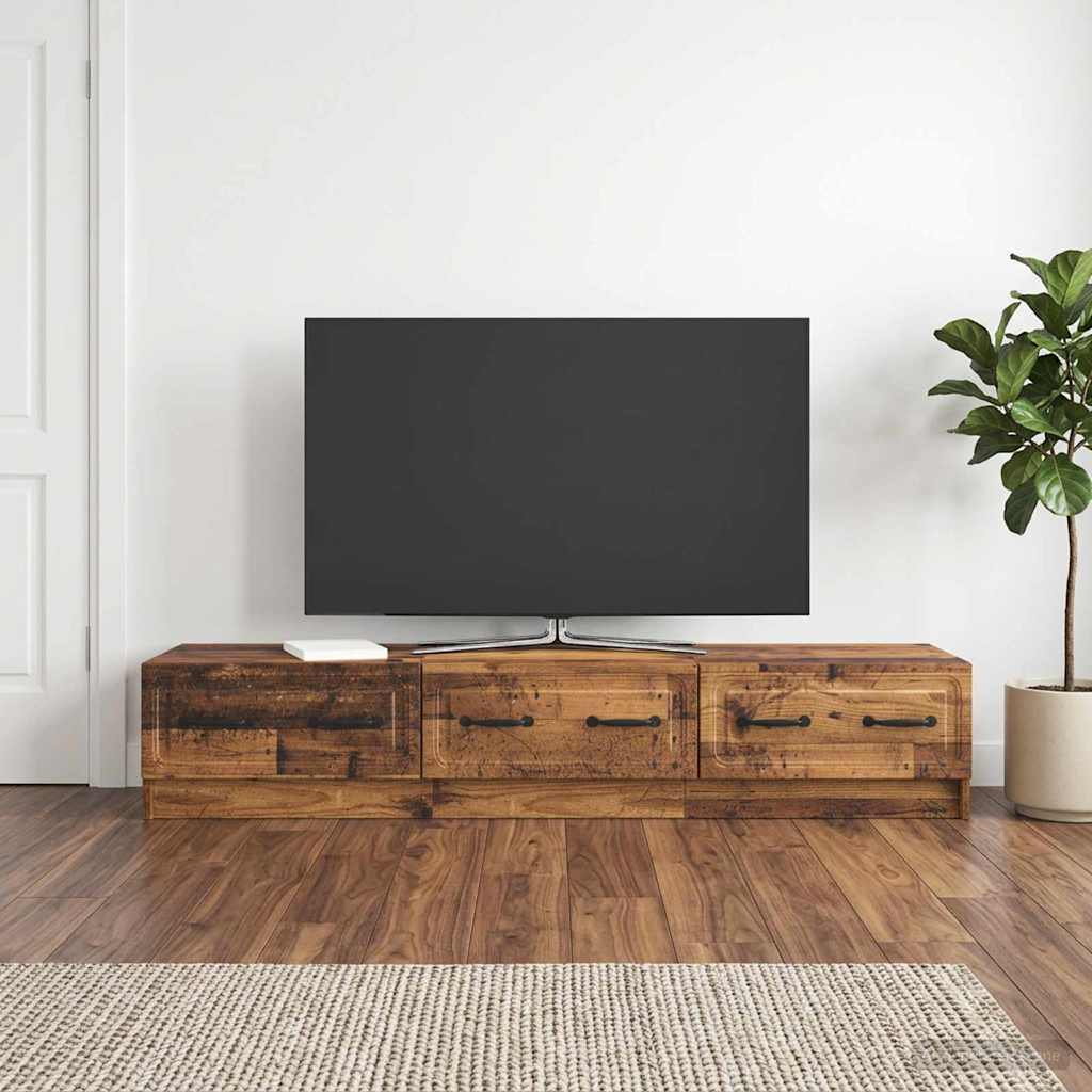 Televizní Skříň Staré Dřevo 147 X 34,5 X 27 Cm Kompozitní Dřevo